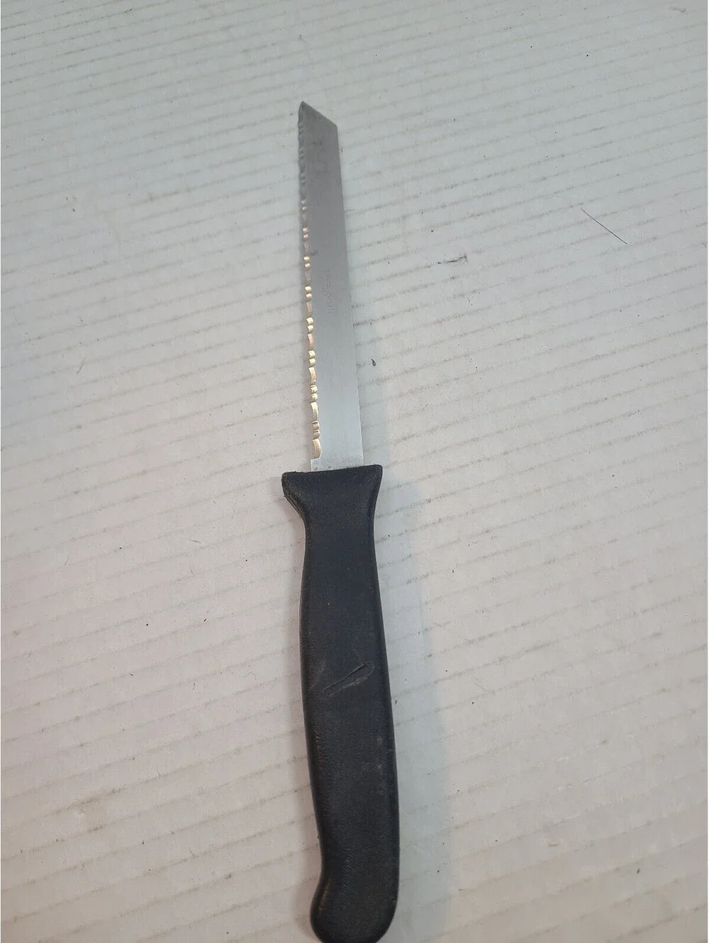 Vintage Tomato Utility Knife Stainless Steel Black Handle 9.5